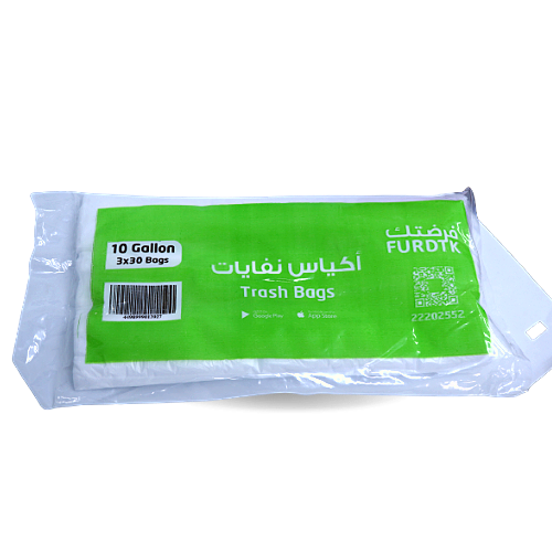 أكياس قمامة 10 جالون  داخل 3*30 كيس