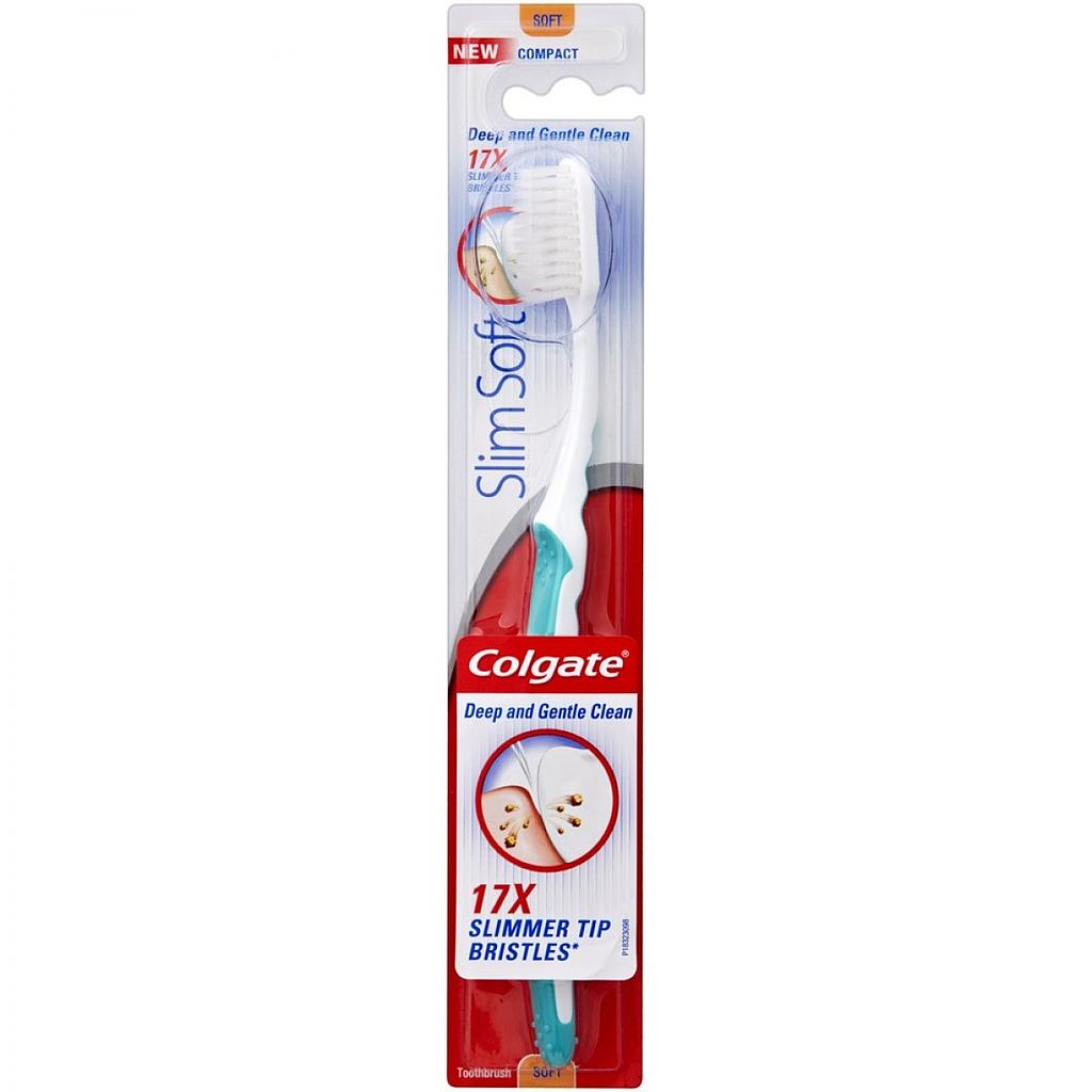 Colgate Slim Charcoal Soft Toothbrush, 1 Piece