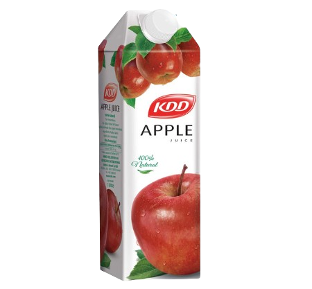 Kdd Natural Apple Juice 1L