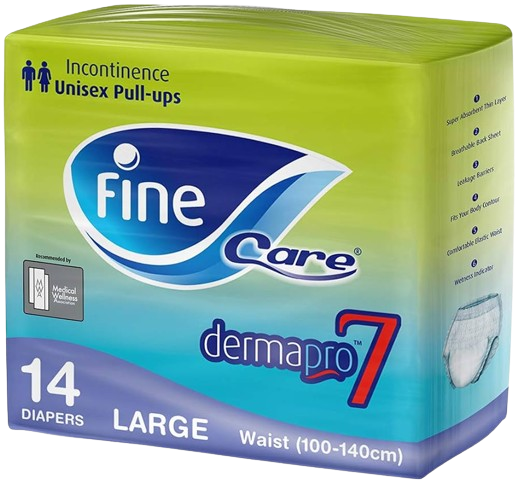 Fine Care Incontinence Adult Pull-Ups/Pants Large Waist (100 - 140 Cm) 14Pcs