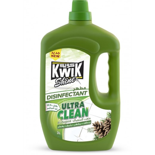 كويك - مطهر متعدد الإستعمالات برائحة الصنوبر 3 لتر