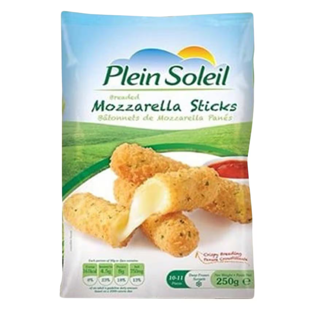 Plein Soleil Mozzarella Sticks Covered With Bread Crumbs 250 Gm