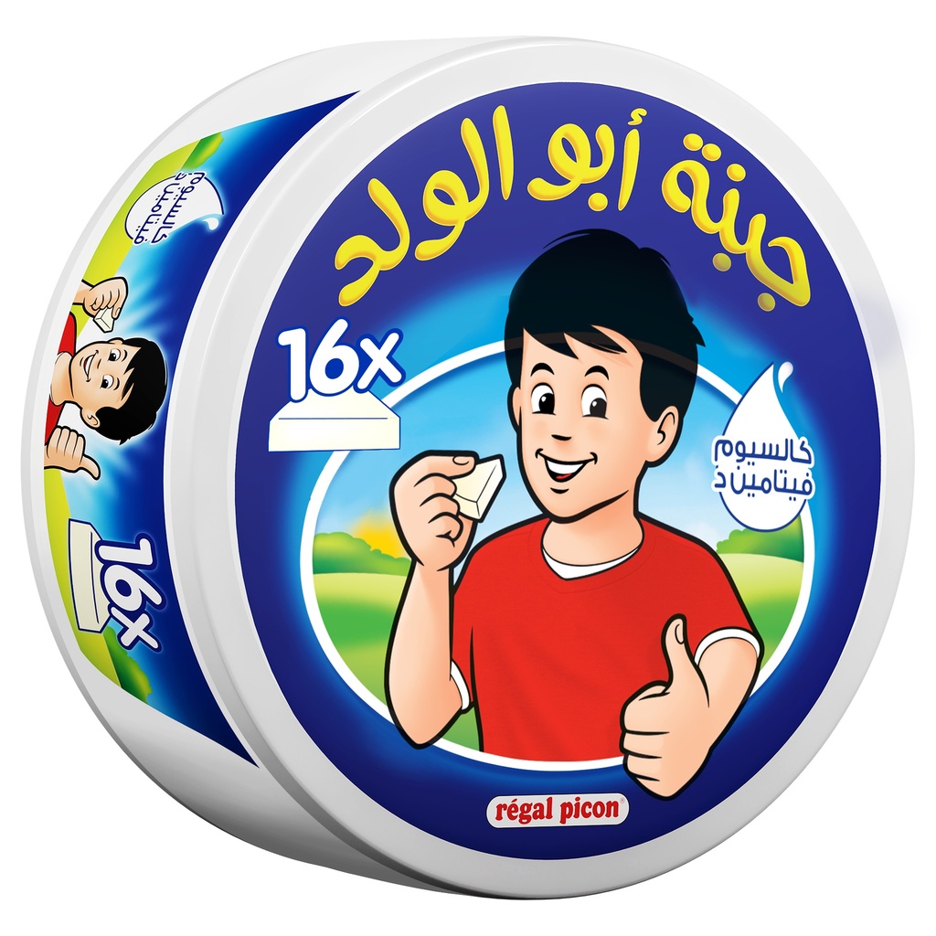 جبنه مثلثات ابو الولد 16 قطع 240 جم