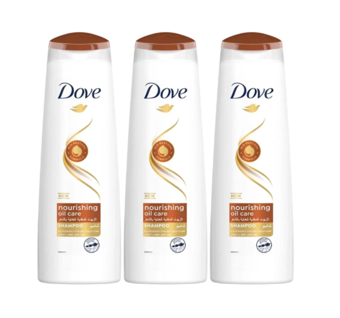 Dove Nourishing Oil Care Shampoo 3Pcs 400 ML