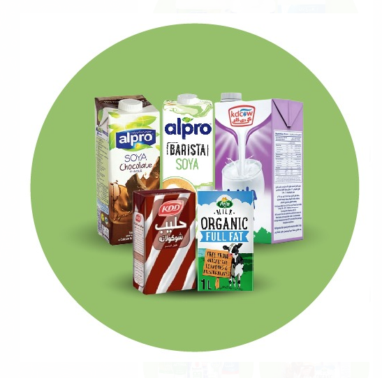 ألبان وبيض / حليب طويل الأمد