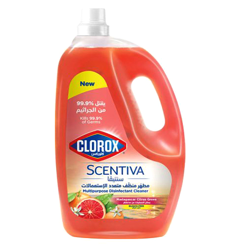 Clorox Scentiva Citrus Multipurpose Disinfectant Cleaner 3 L 