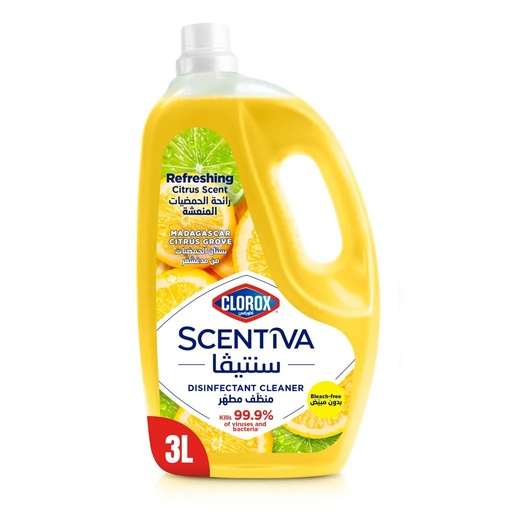 Clorox Scentiva Citrus Multipurpose Disinfectant Cleaner 3 L 