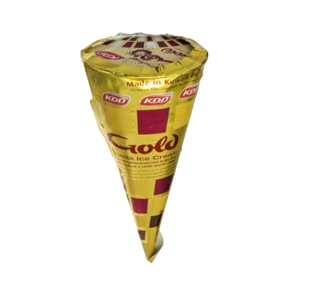 Kdd Gold Cone Ice Cream 100ml [Kuwait]