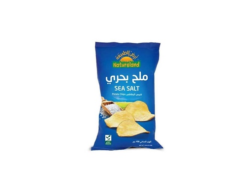 Natureland Potato Chips Sea Salt 100Gm 