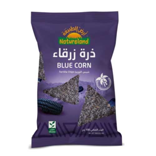Natureland Blue Corn Tortilla Chips 150 g 