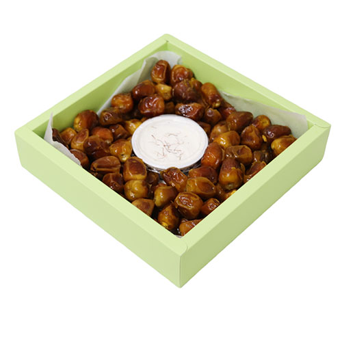 Organic Sukkari Dates With Cream & Saffron [Saudi Arabia]