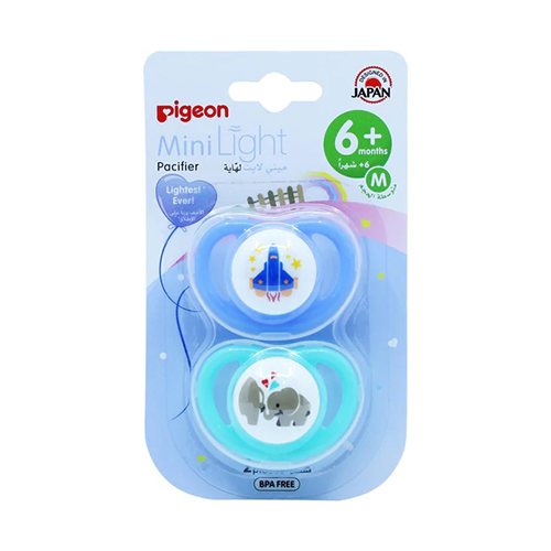 Pigeon Mini Light Pacifier Medium 6+Month 2Pcs 