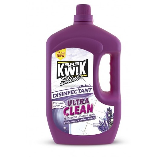 Kwik Shine Disinfectant Ultra Clean Lavender 3 L 