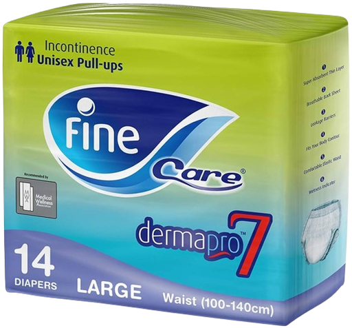 Fine Care Incontinence Adult Pull-Ups/Pants Large Waist (100 - 140 Cm) 14Pcs 