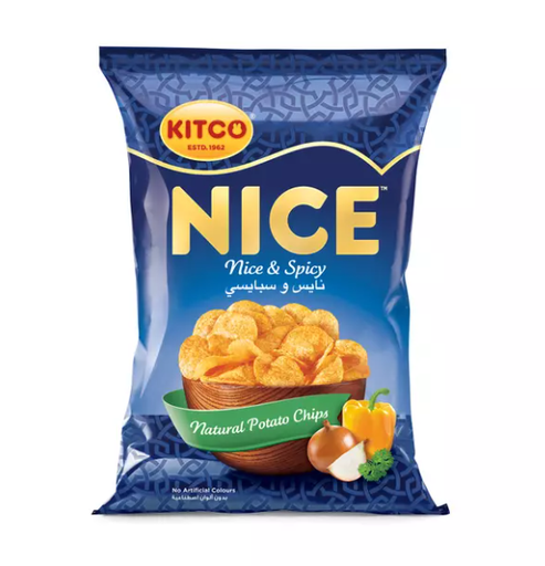 Kitco Nice Potato Chips Nice & Spicy 26 Gm [6271001280300]